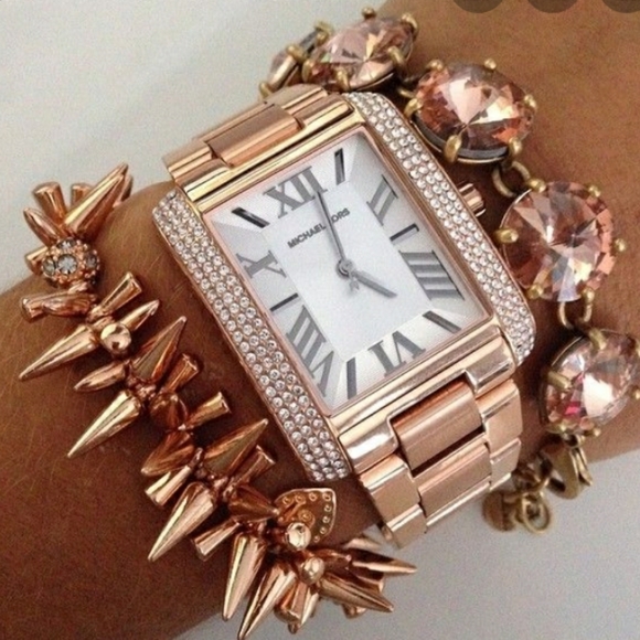 Stella & Dot Jewelry - Stella & Dot Rose Gold Renegade Cluster Bracelet